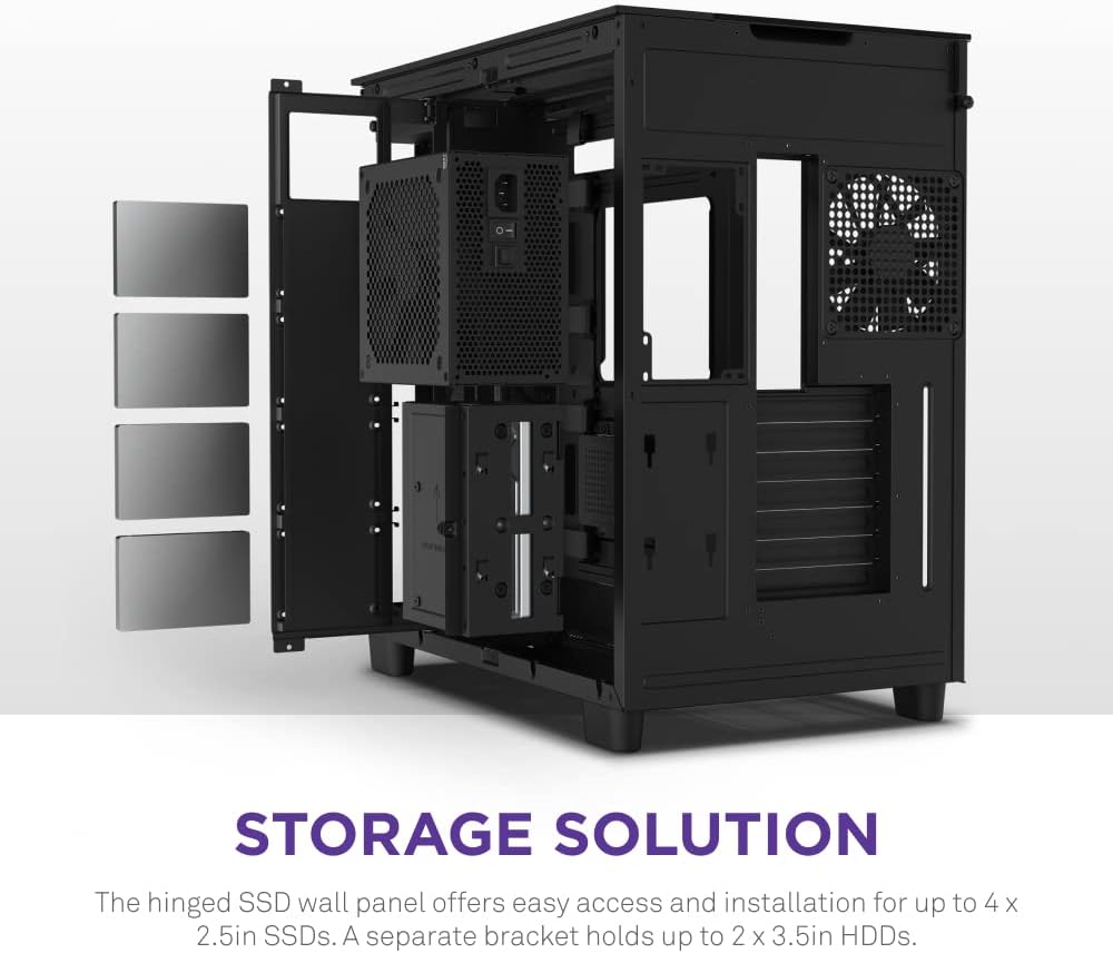 NZXT H9 Elite Premium Dual-Chamber Mid-Tower Tempered Glass Gaming Case NZXT H9 Elite Premium Dual-Chamber Mid-Tower Tempered Glass Gaming Case